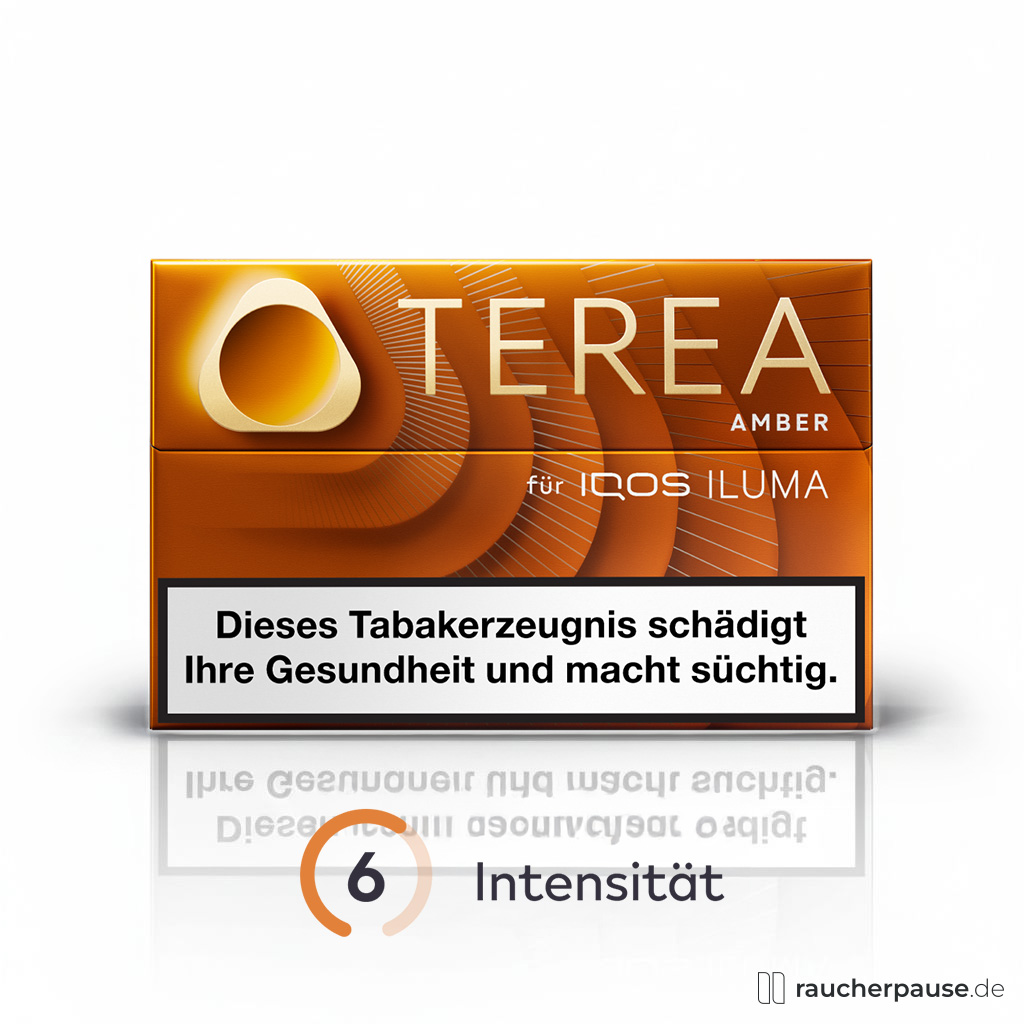Terea Amber Tabaksticks für IQOS Iluma | 20 Stück | Vollmundiger Geschmack