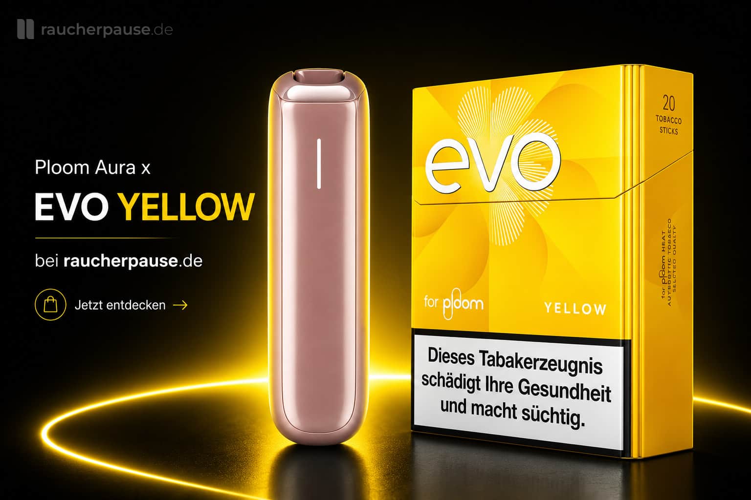 Ploom Aura x EVO Yellow Tabaksticks