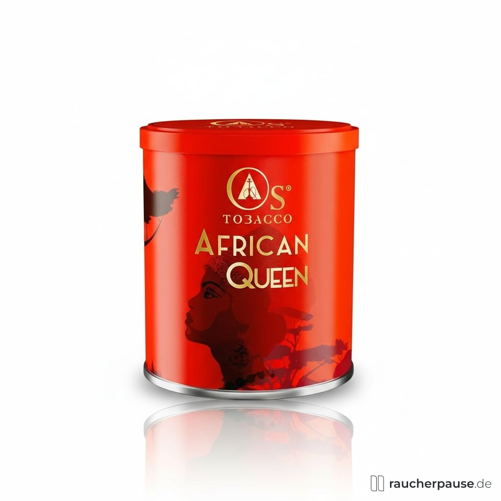 OS Tabak African Queen Shisha Tabak | 200g | Exotischer Fruchtmix aus Blaubeere, Himbeere & Traube