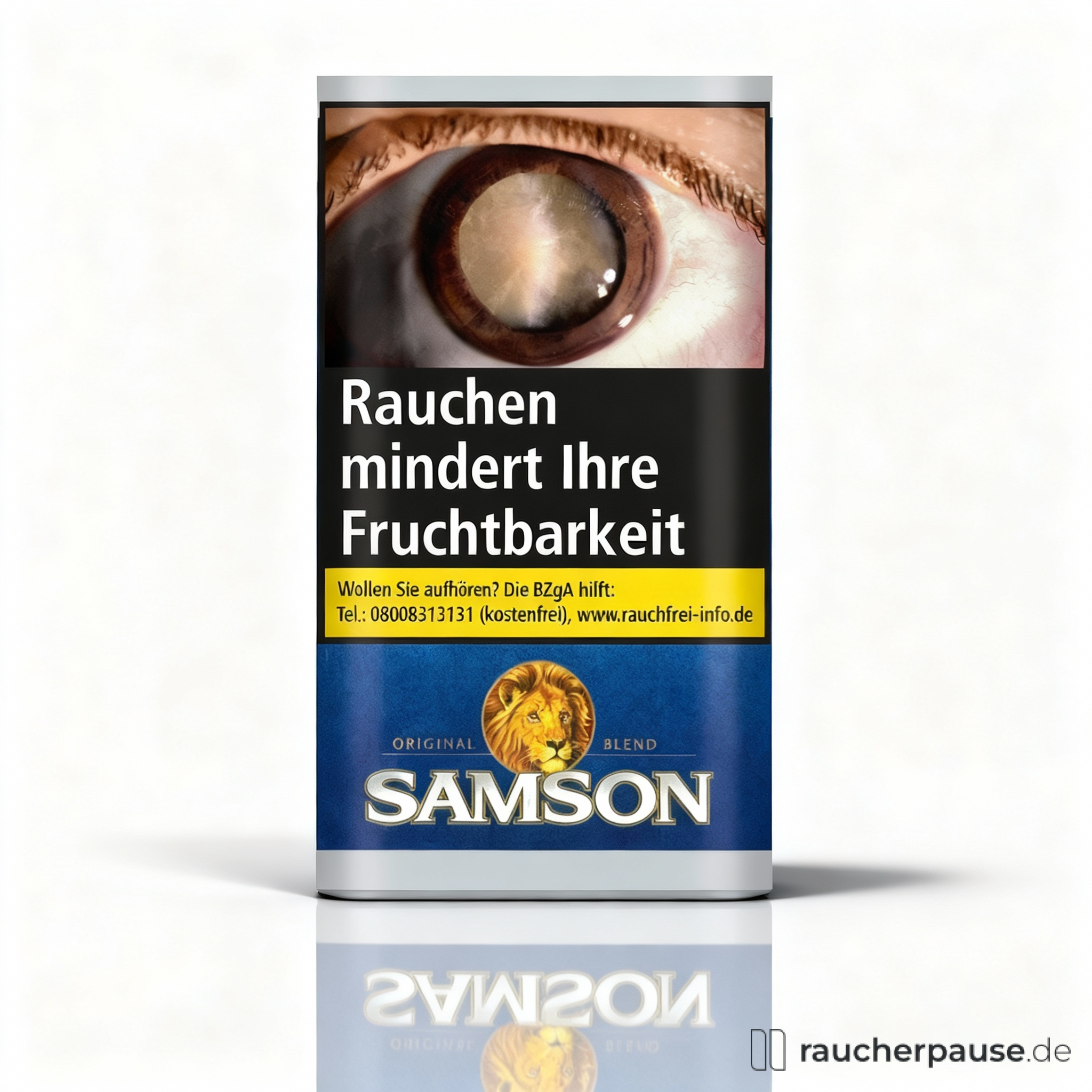 Samson Original Blend Feinschnitt Zigarettentabak | 50g | Kräftiger Halfzware mit natürlichem Tabakgeschmack