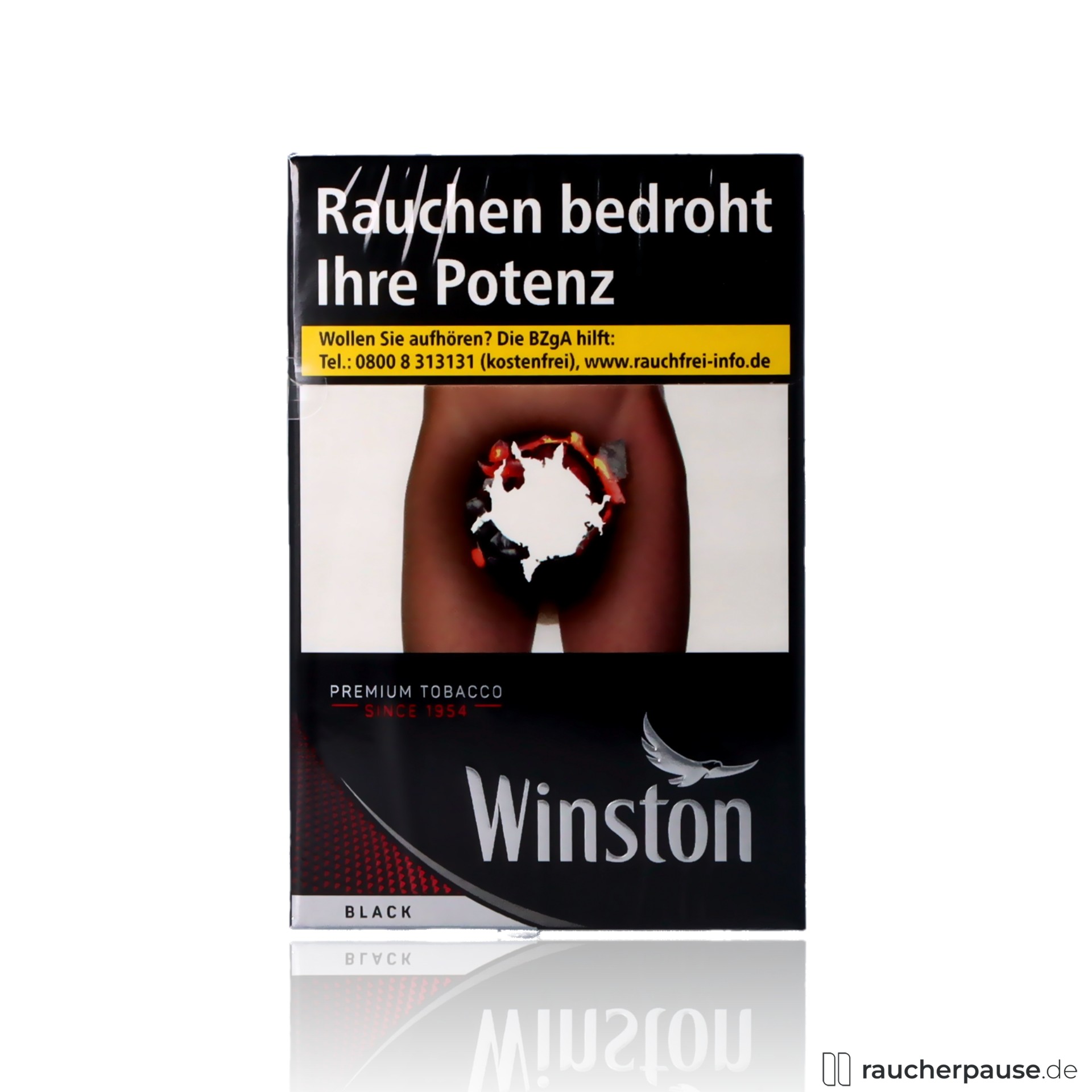 Winston Black Zigaretten | 20 Stk. pro Packung | Intensiv-würziger Geschmack