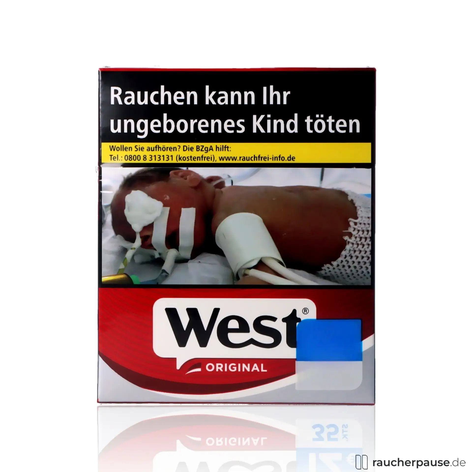 West Red Giga Zigaretten | 35 Stk. pro Packung | Intensiver American Blend Geschmack
