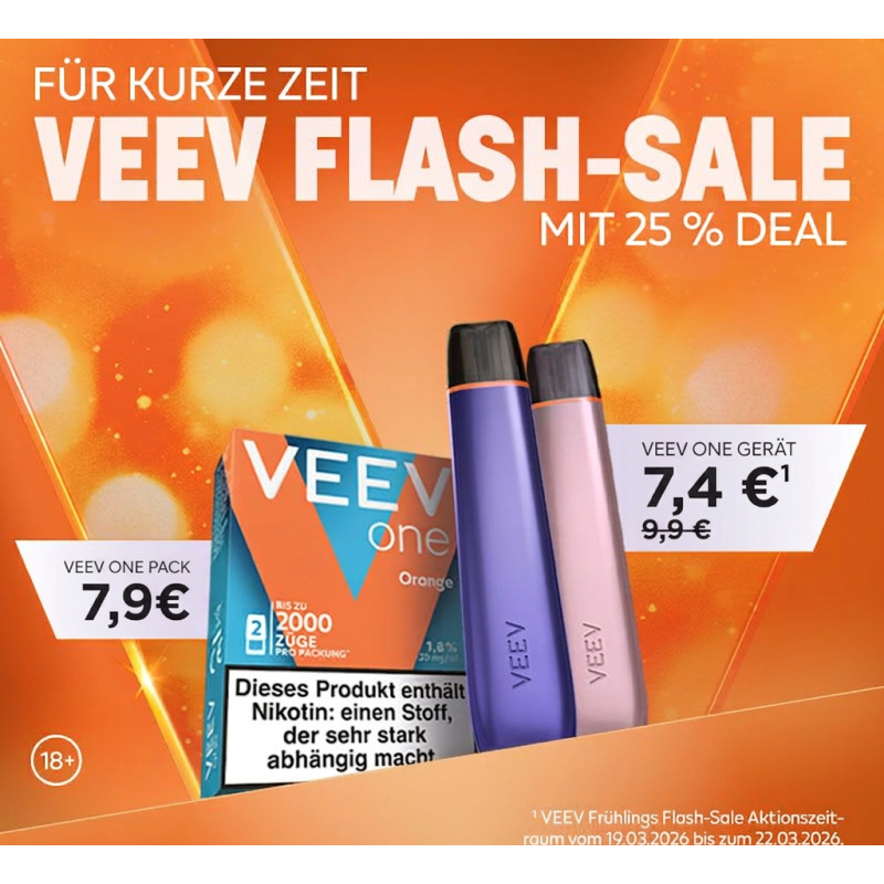 Veev Flash Sale mit 25% Rabatt