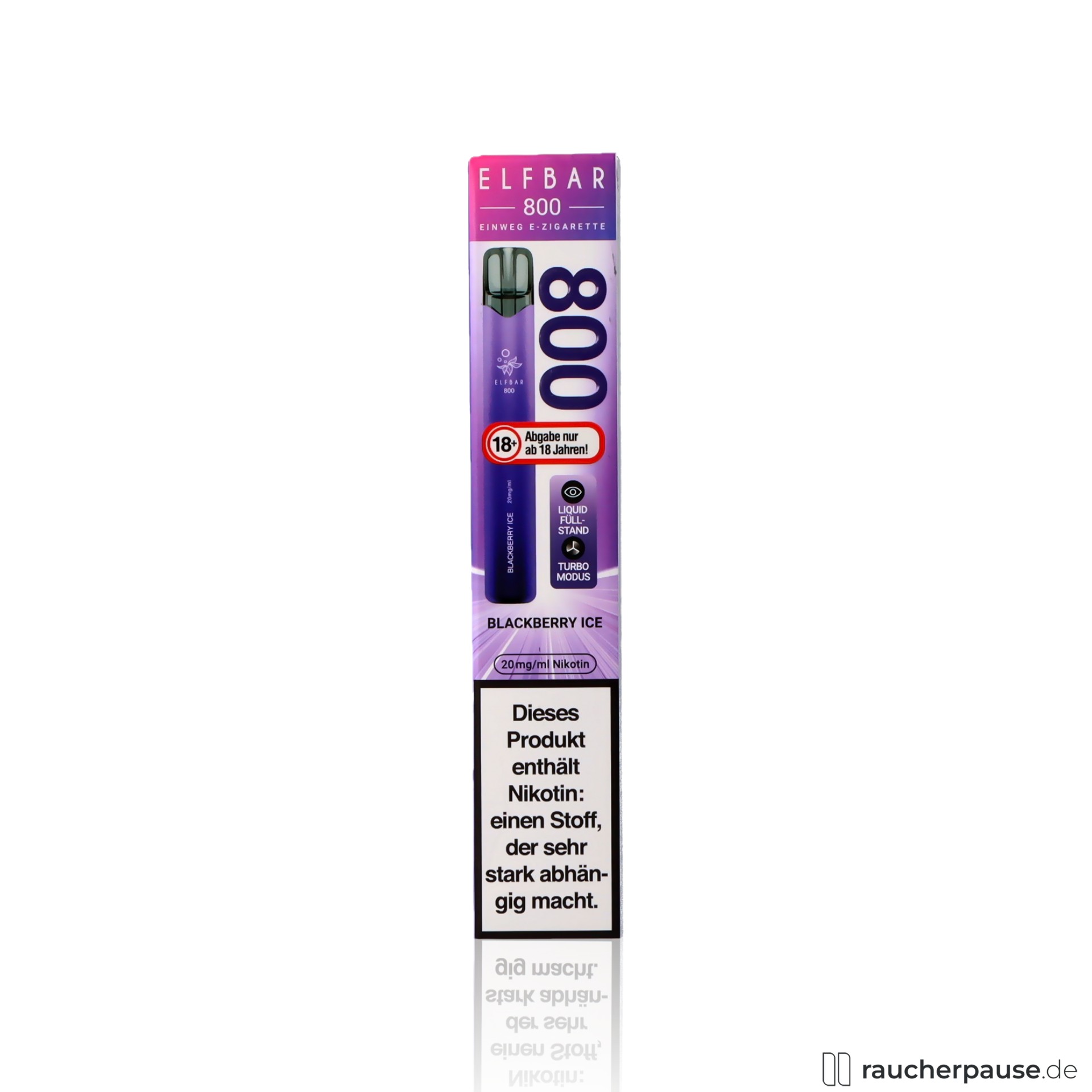 ELFBAR 800 Einweg E-Shisha | Brombeere Ice | 20mg Nikotin | 800 Züge