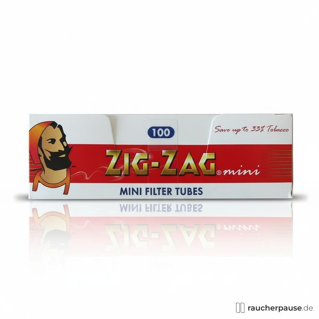 Zig-Zag Mini Filterhülsen 100 Stk | 33% Tabakersparnis | Für Zig-Zag Mini-Stopfer geeignet