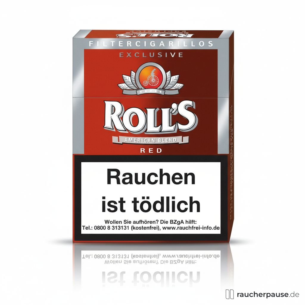 Roll's Exclusive Red Filter-Cigarillo | Naturdeckblatt | Virginia, Burley, Orient Roll's Exclusive Red Filter-Cigarillo | Naturdeckblatt | Virginia, Burley, Orient