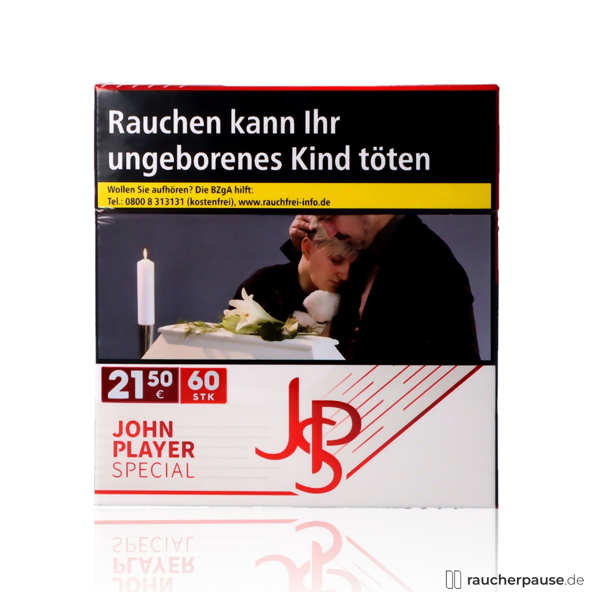 JPS Red Hercules Zigaretten | 60 Stk. pro Packung | Intensives American Blend Aroma