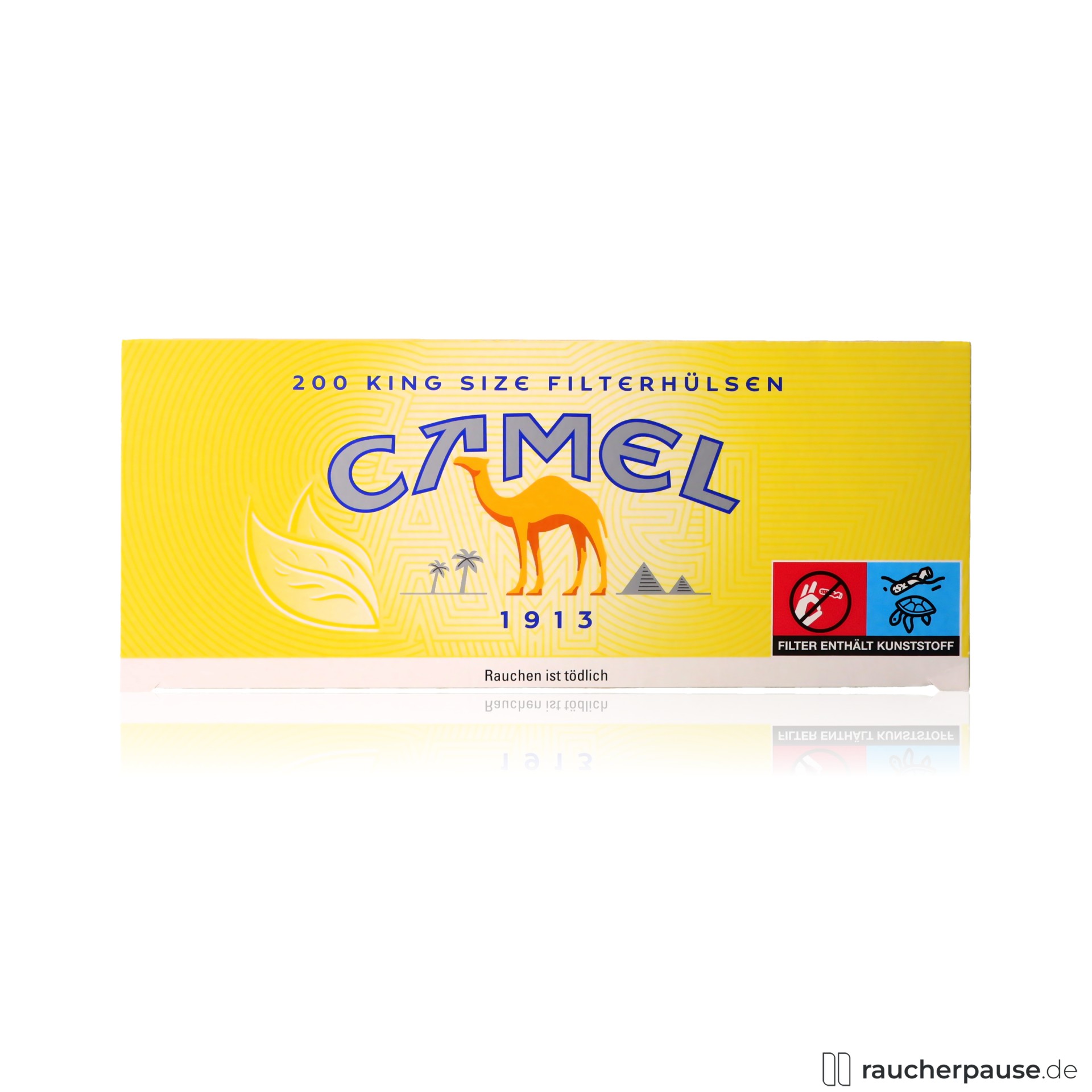 Camel King Size Filterhülsen | 200 Stück | 84mm Länge | Hohe Qualität für Stopftabak