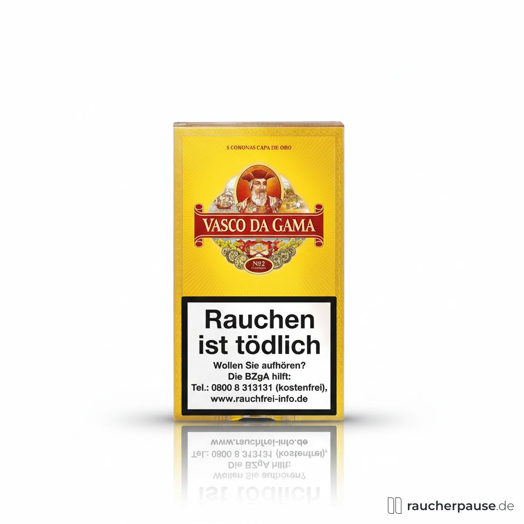 Vasco da Gama Capa de Oro Zigarren | 5er Pack | Corona | Connecticut Shade | Holz Aroma Vasco da Gama Capa de Oro Zigarren | 5er Pack | Corona | Connecticut Shade | Holz Aroma