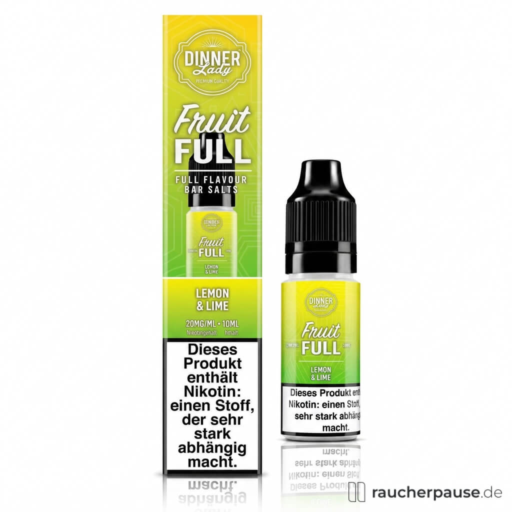 Dinner Lady Fruit Full Lemon & Lime Nikotinsalz Liquid | 20 mg/ml Nikotin | 10 ml