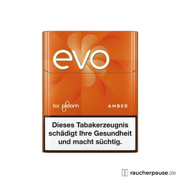 EVO Tabaksticks Amber | Für Ploom Tabakerhitzer | 20 Stück | Warmer & süßer Geschmack