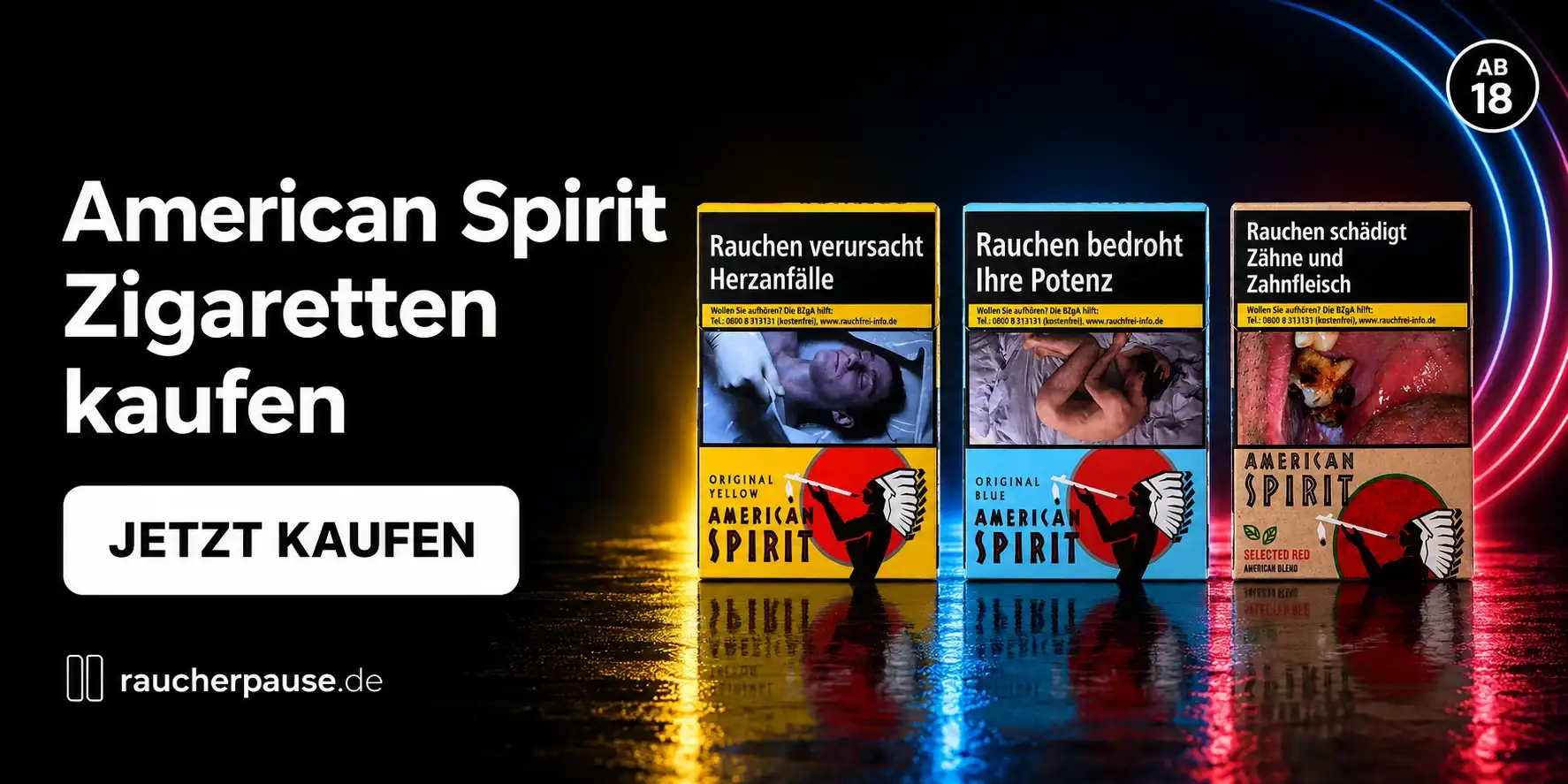 American Spirit Zigaretten kaufen bei raucherpause.de
