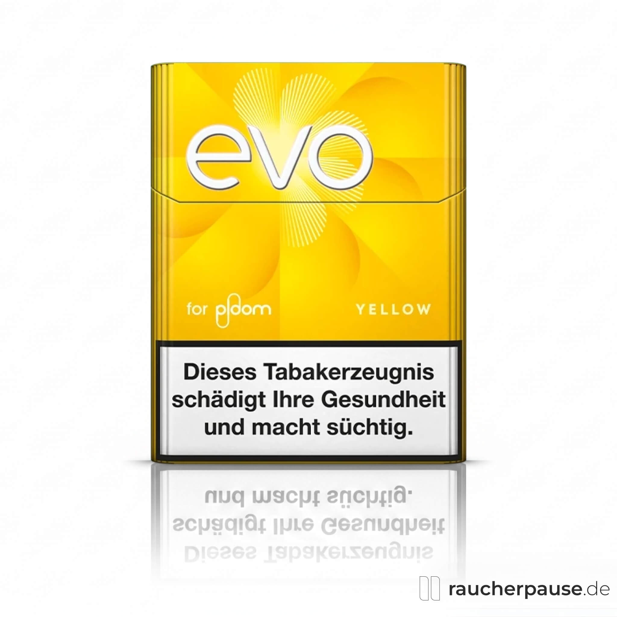 EVO Yellow Tabaksticks | Für Ploom Tabakerhitzer | 20 Stk |Dezenter Geschmack
