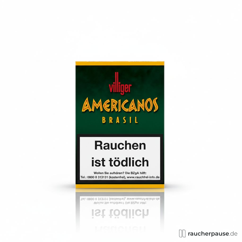 Villiger Americanos Brasil Zigarren | Arapiraca Deckblatt | Mittelstark | 11,8 cm