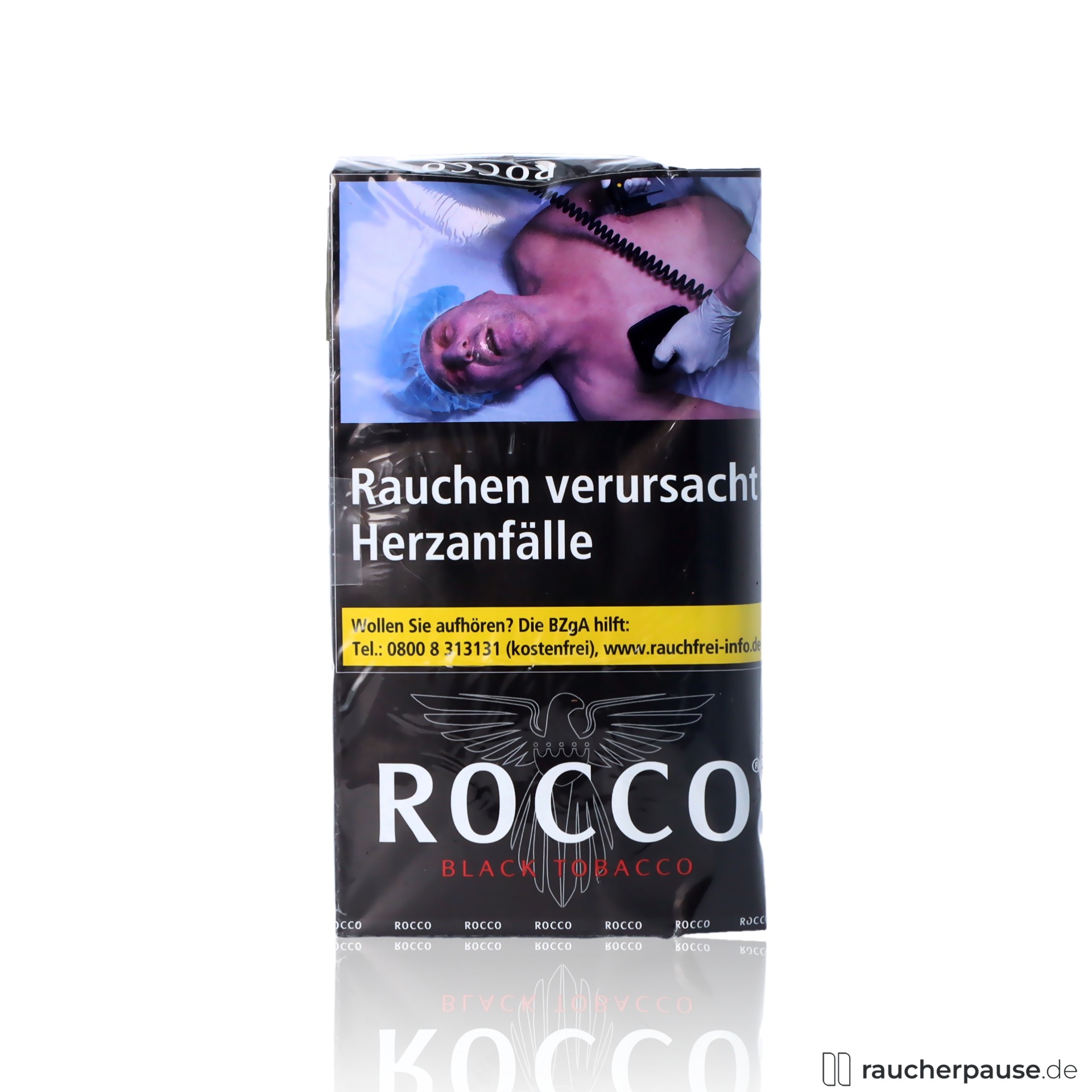 Rocco Black Zware Tabak kaufen Rocco Black Zware Drehtabak im schwarzen Pouch