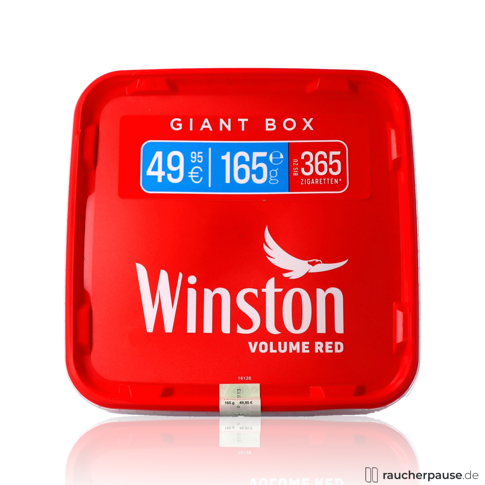Winston Red Giant Volumentabak | 165g Eimer | American Blend | Ca. 365 Zigaretten