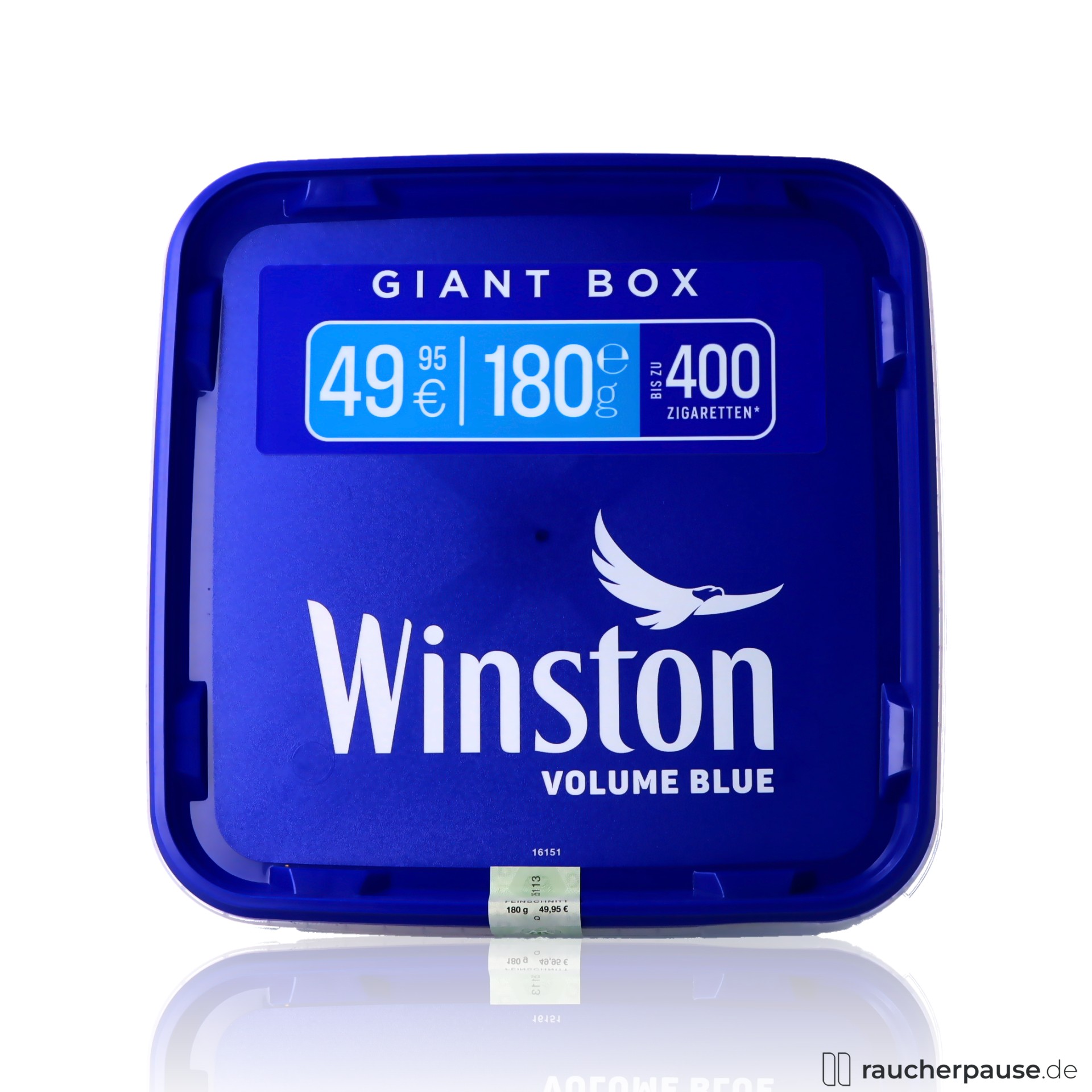 Winston Blau Volumentabak | Giant Box 180g | Würzig & Mild Aroma