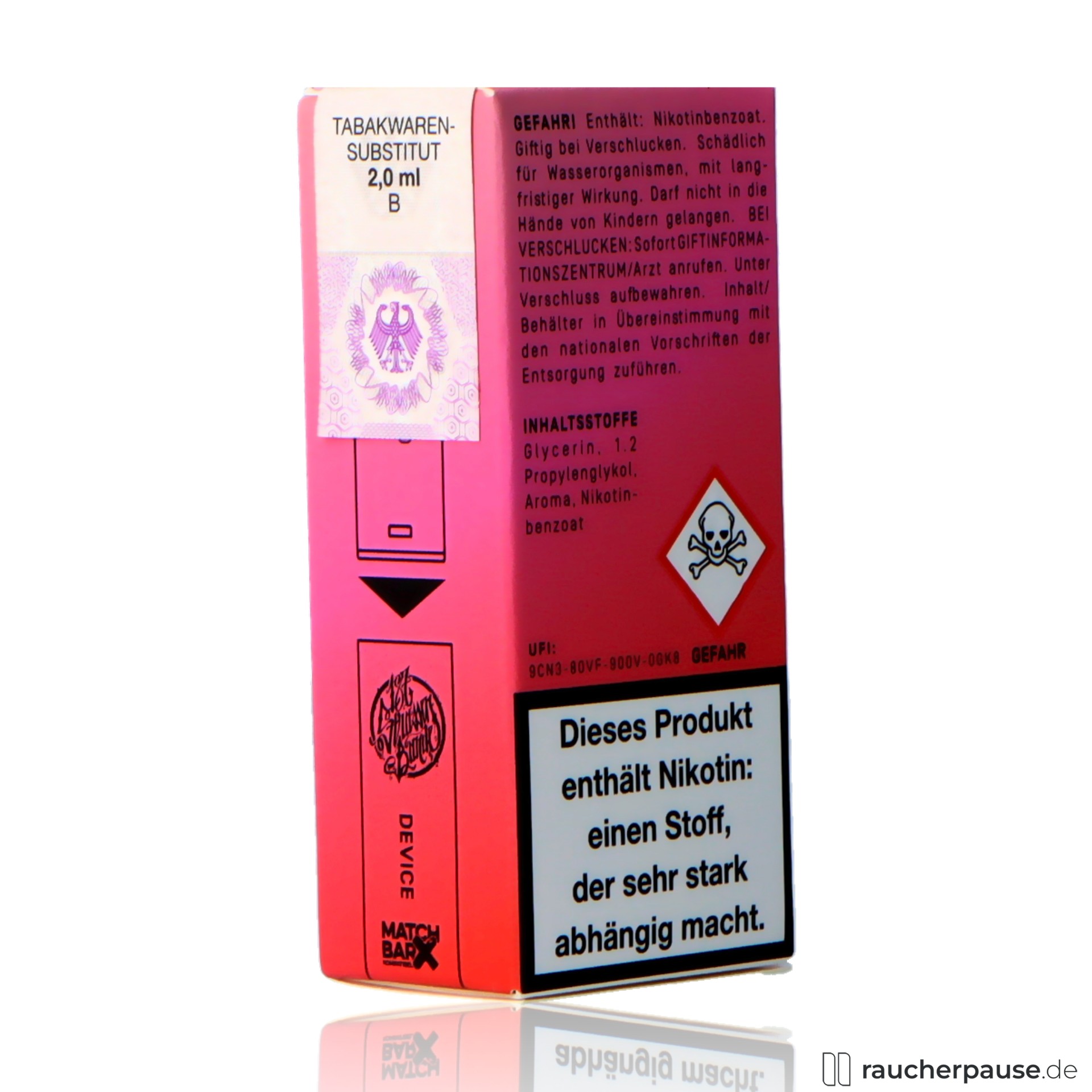 strassenbande pod virgin pussy ml nikotin beeren frische , packshot vorderseite