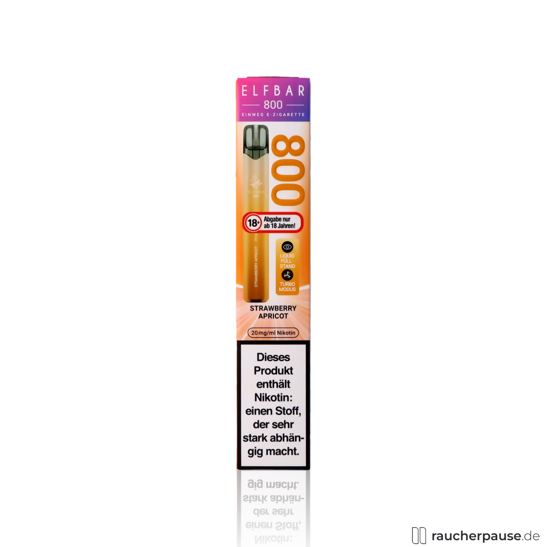 ELFBAR 800 Einweg E-Zigarette | Strawberry Apricot | 20mg Nikotin | 800 Züge