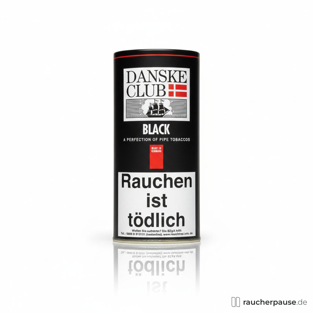 Danske Club Black Tabak | 50g Pouch | Black Cavendish | Vanillearoma | Dänische Qualität