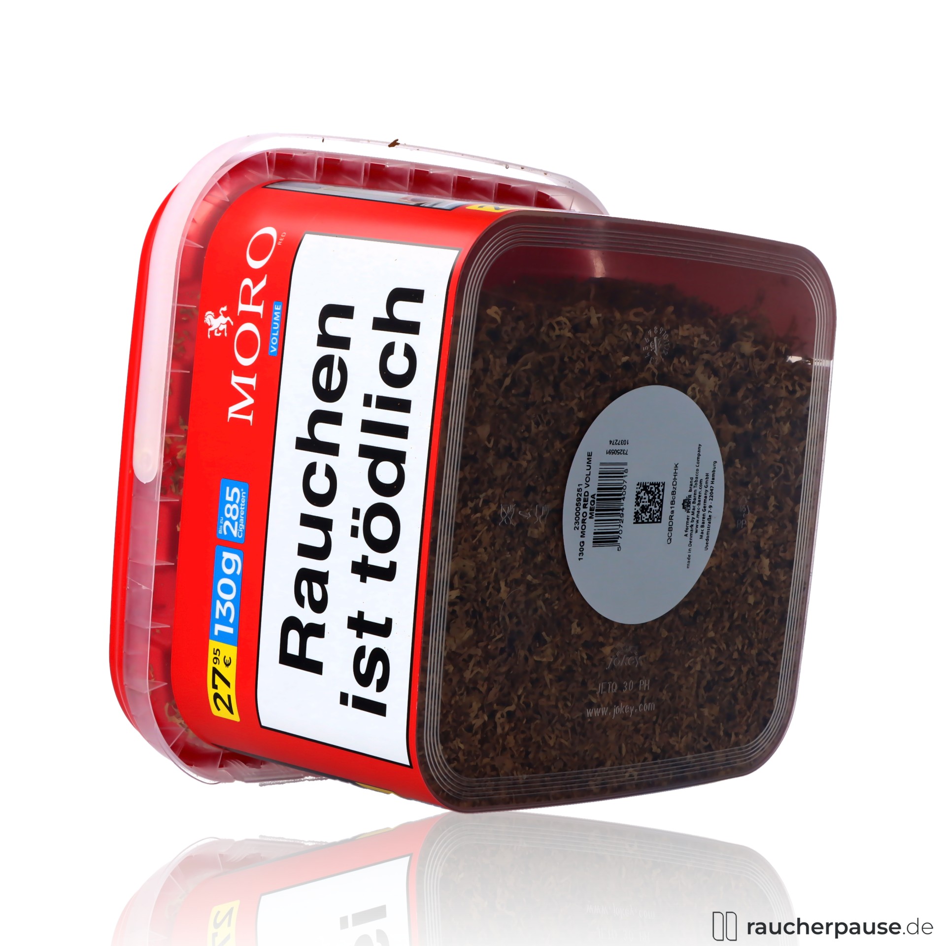 moro rot volumentabak eimer virginia burley mischung , packshot vorderseite