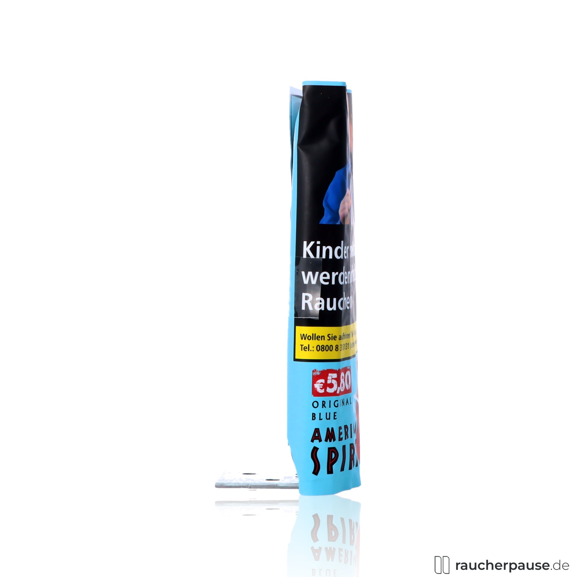 american spirit original blue tabak 30g pouch ohne zusaetze feinschnitt , packshot vorderseite