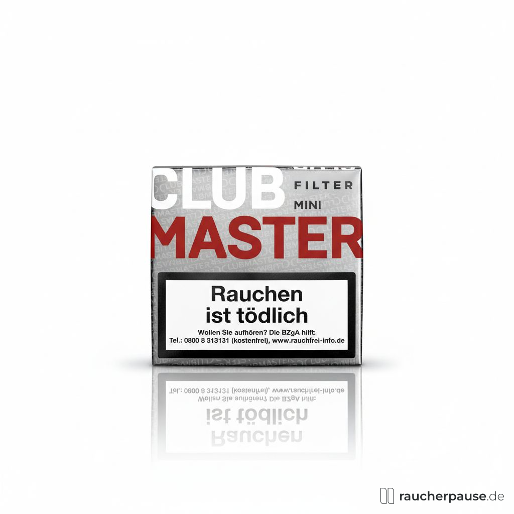 Clubmaster Mini Filter Red No. 222 Cigarillos | 20er Pack | Mild, Vanille, Sumatra Deckblatt
