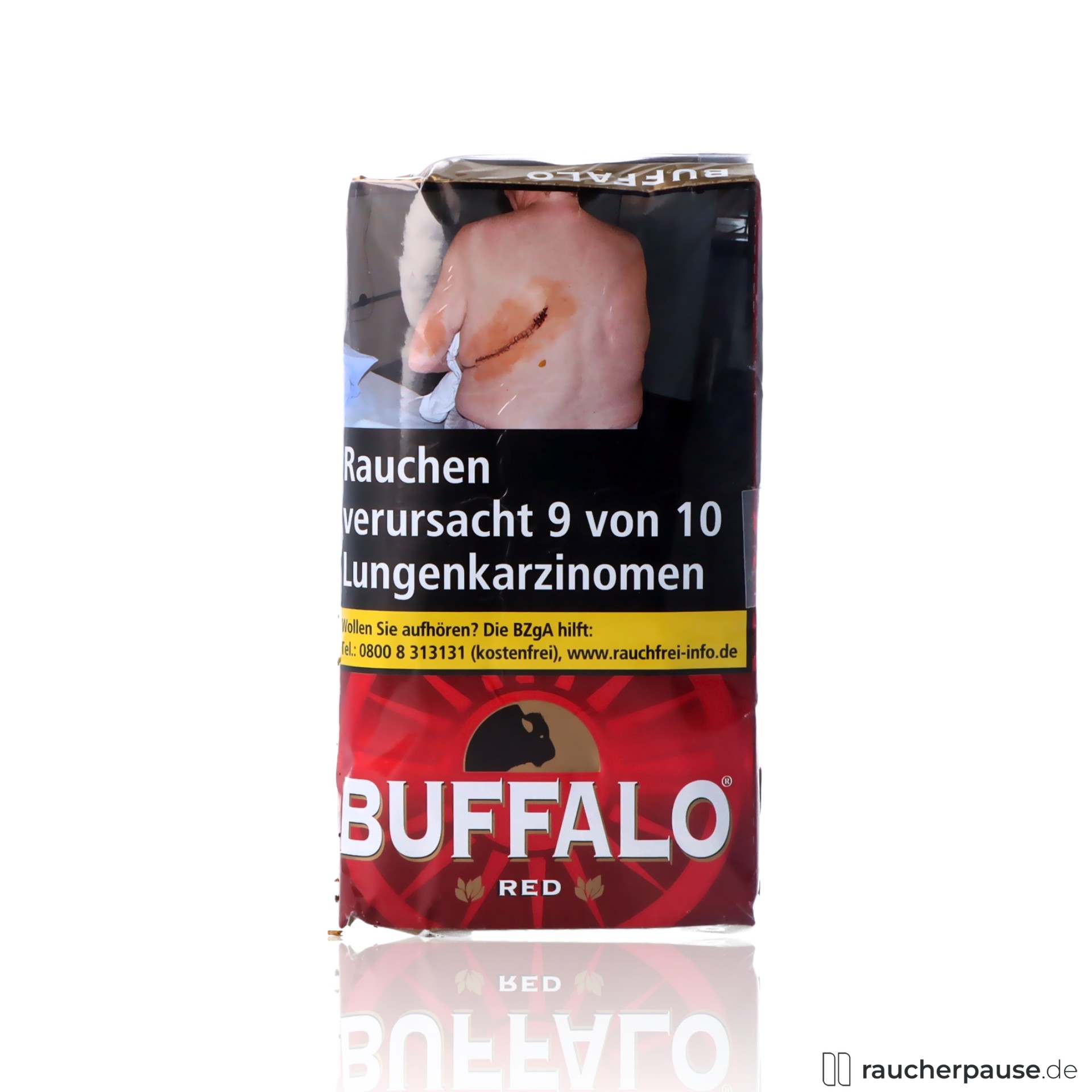 Buffalo Red Feinschnitt | Drehtabak 40g | Pouch/Beutel