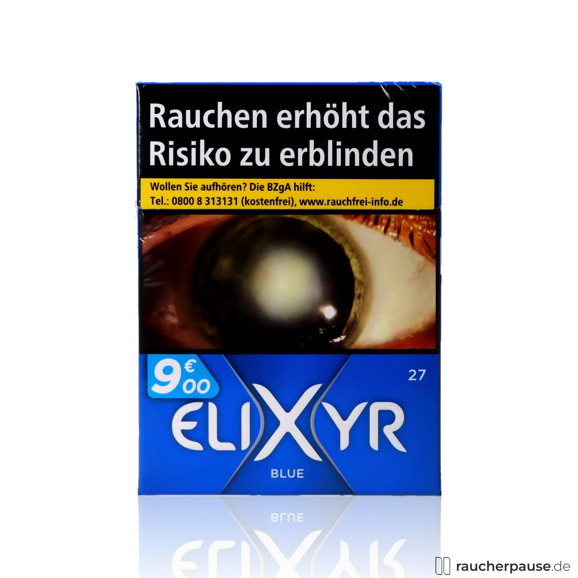 Elixyr Blue Maxi Zigaretten | 27 Stk. pro Packung | Fein-würziger Geschmack