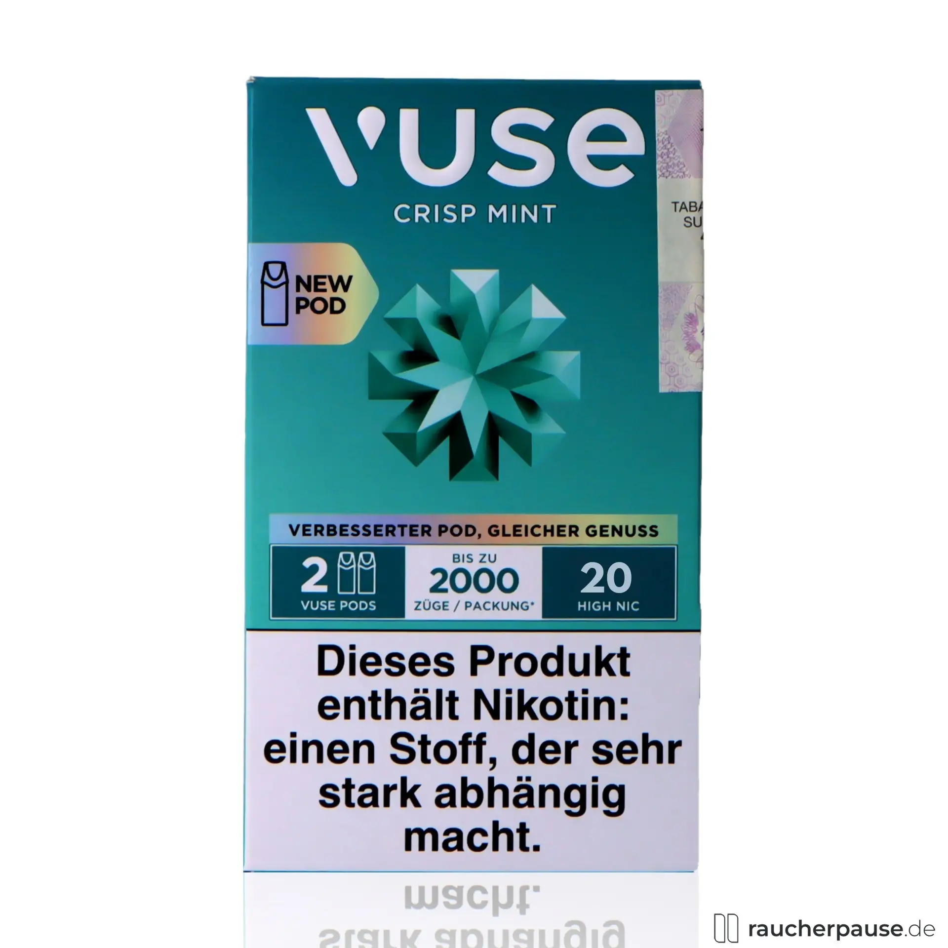 Geschmack: Minze / Nikotingehalt: 20 mg/ml