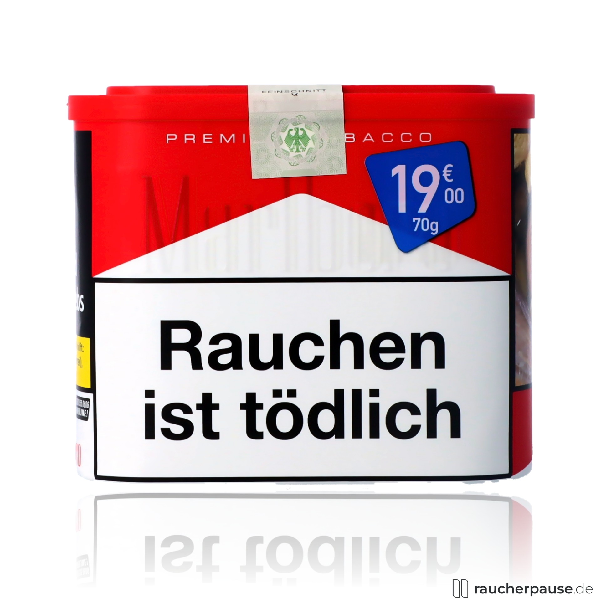Marlboro Red Feinschnitt | 70g Dose | American Blend | Würzig & Stark