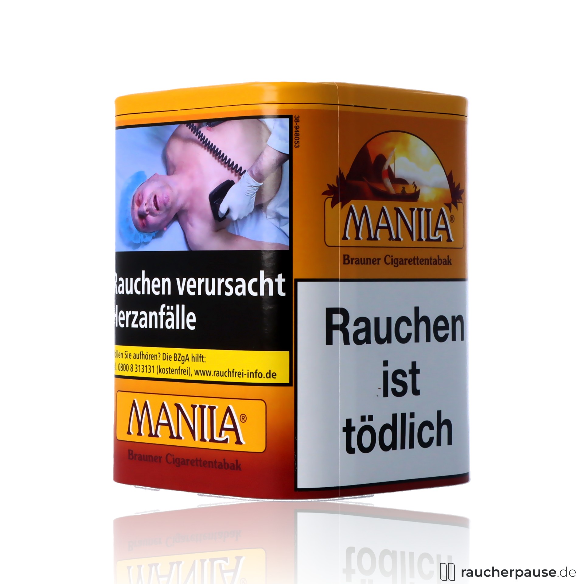 manila feinschnitttabak dose wuerziges aroma geringe staerke , packshot vorderseite