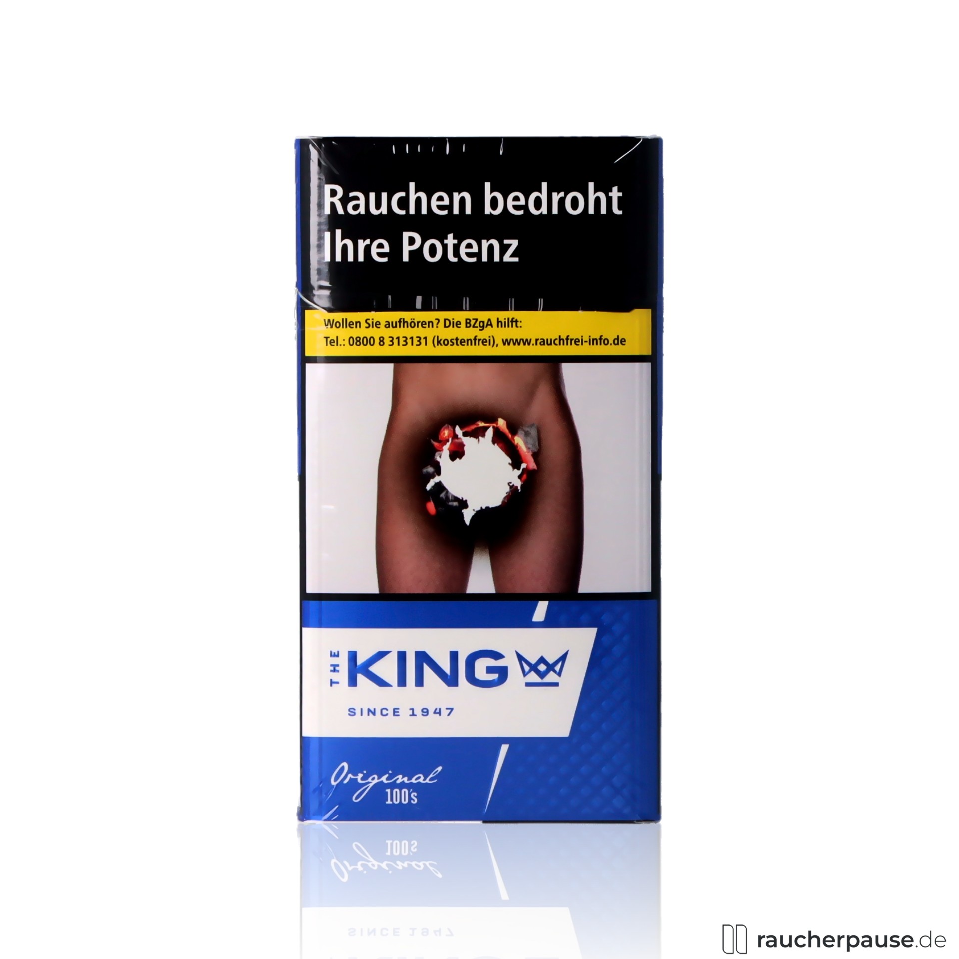 King Blue 100 Zigaretten | 20 Stk. pro Packung | Long Size Format | American Blend