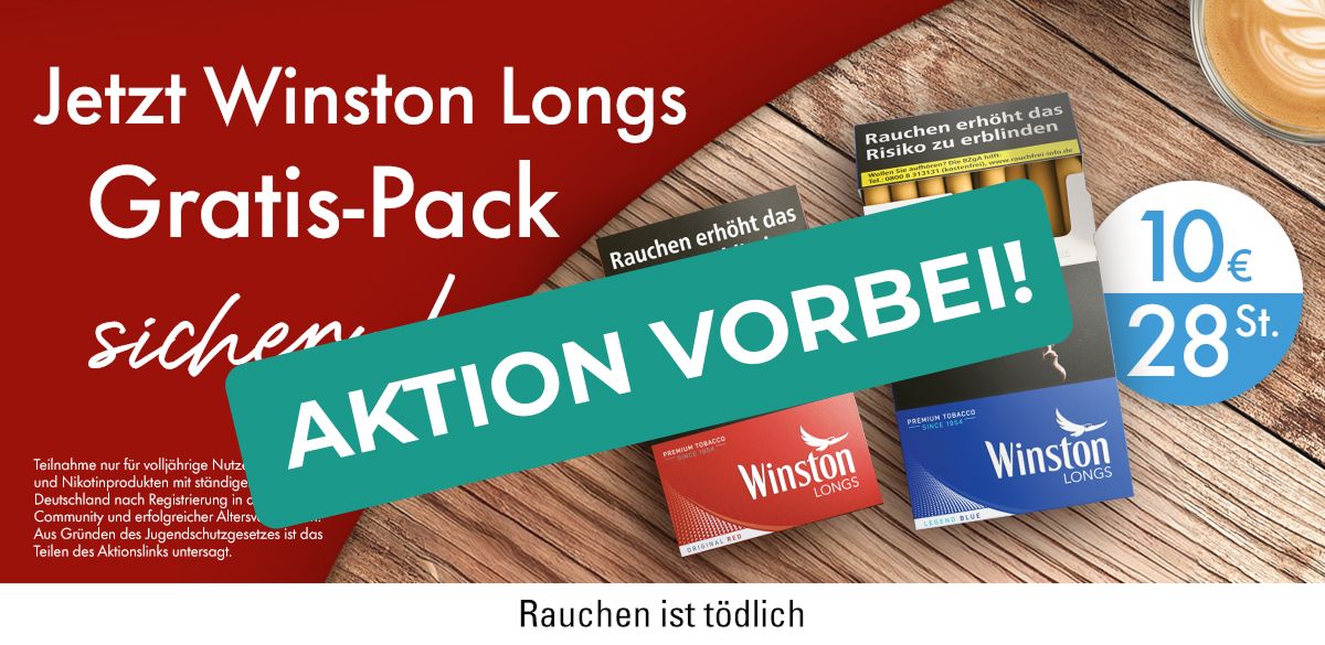 Winston Gratis Zigaretten sichern | Aktion 2026