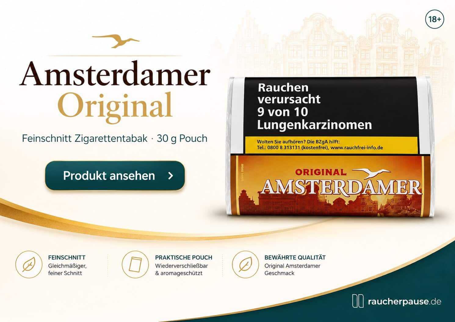 Amsterdamer Tabak kaufen – Amsterdamer Original Feinschnitt